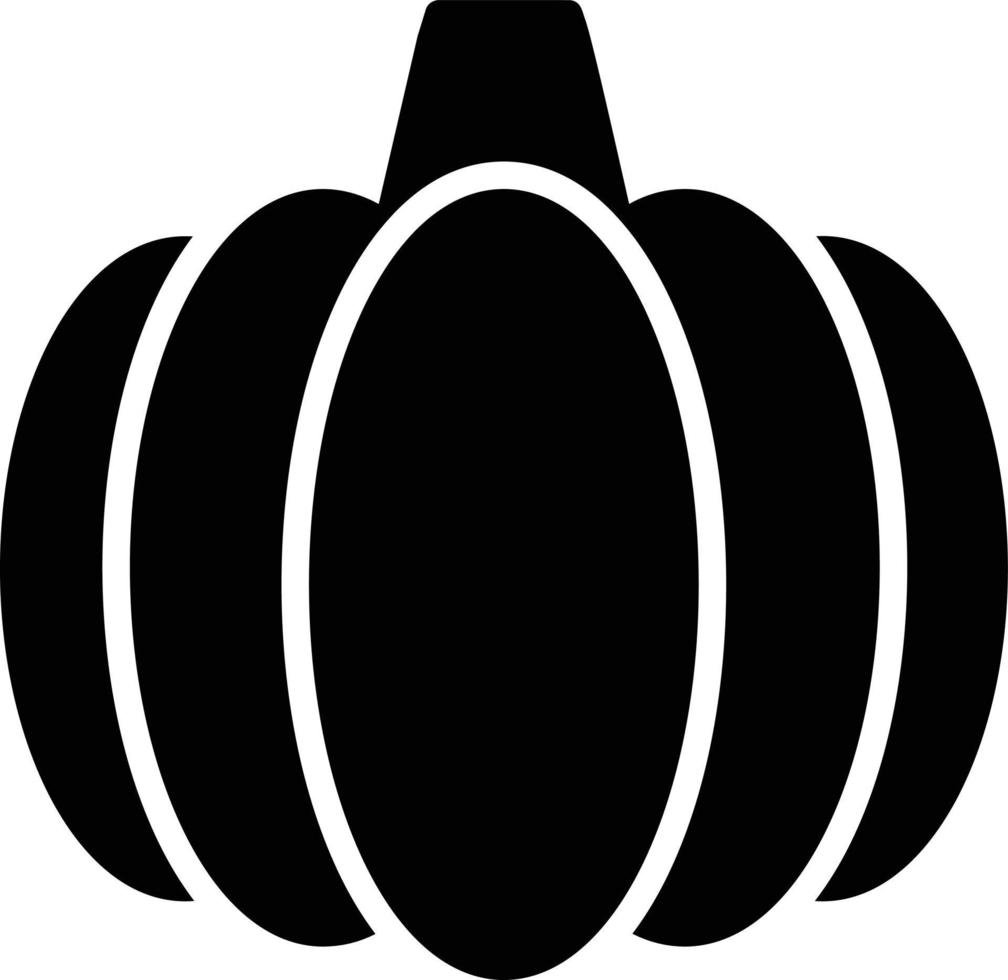 icono de glifo de calabaza vector