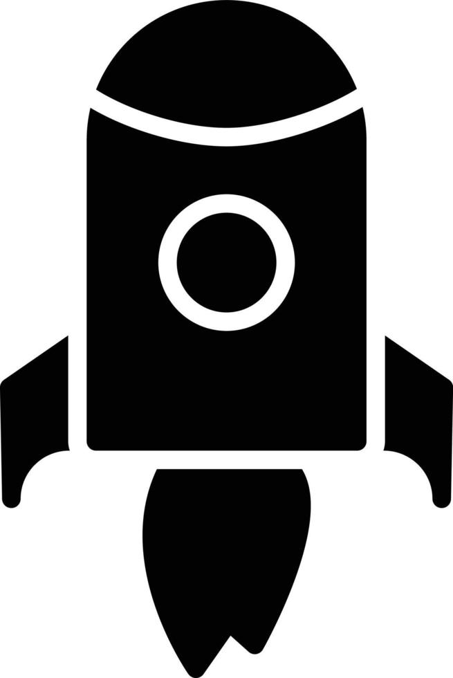 Rocket Glyph Icon vector