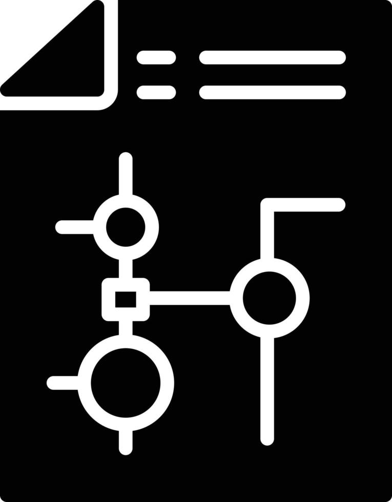Nodes Glyph Icon vector
