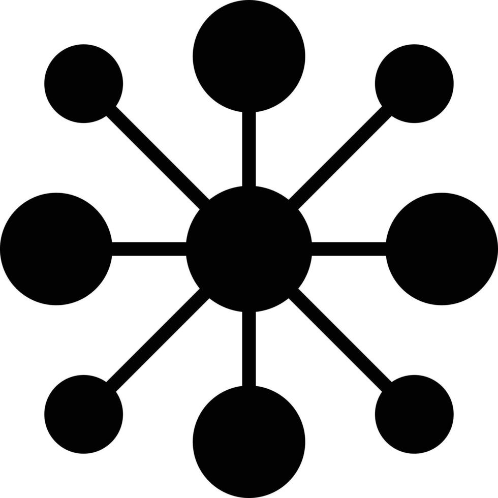 Network Glyph Icon vector