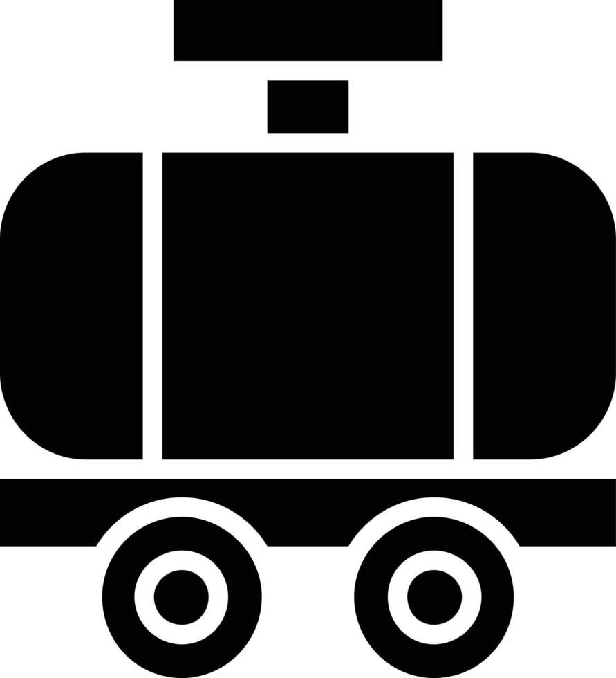 Tanker Glyph Icon vector