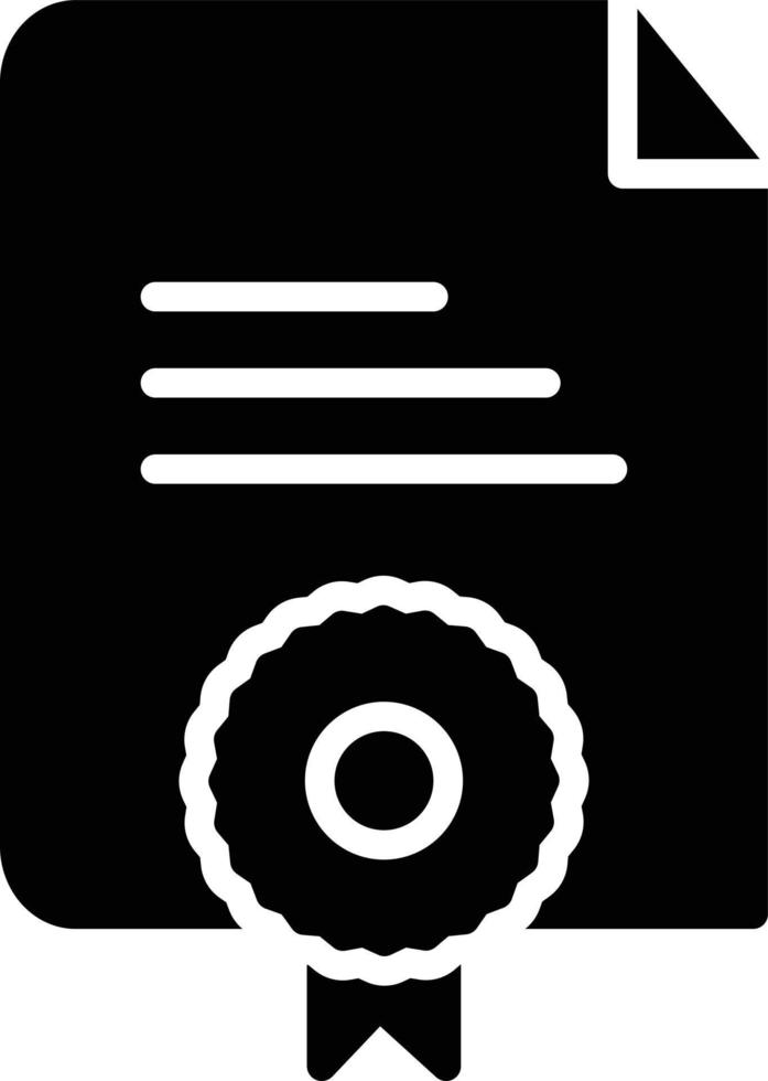 Legal Document Glyph Icon vector