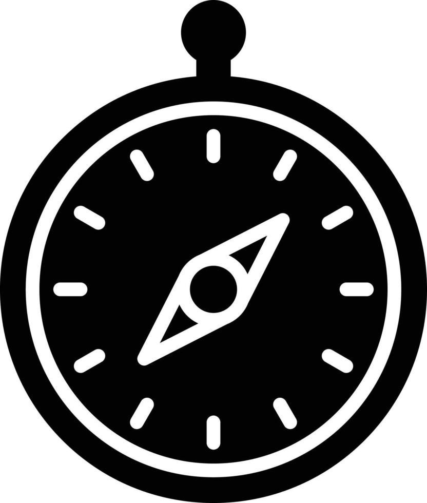 Compass Glyph Icon vector