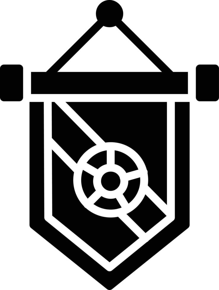 Pennant Glyph Icon vector