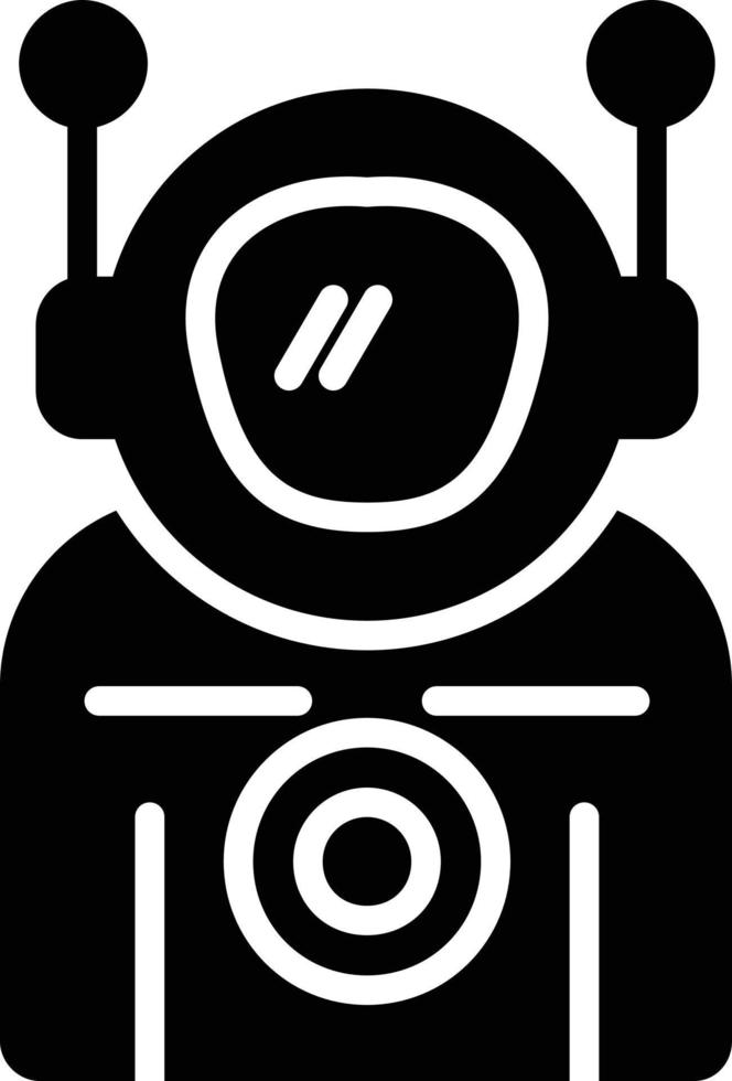 Astronaut Glyph Icon vector