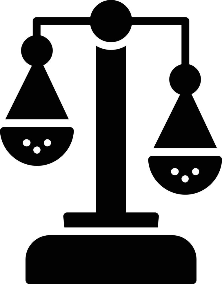 Unbalanced Glyph Icon vector