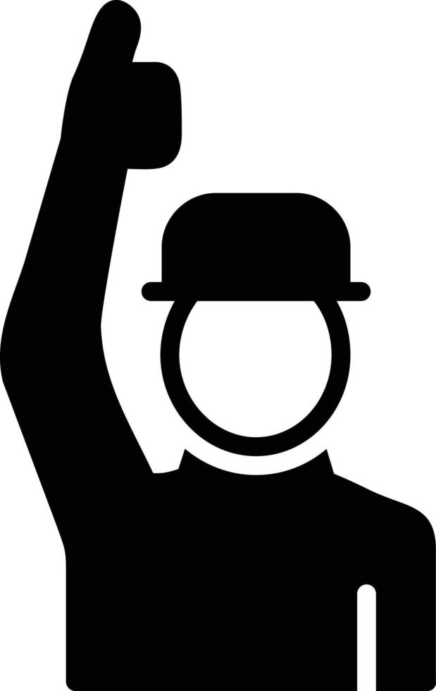 Umpire Glyph Icon vector