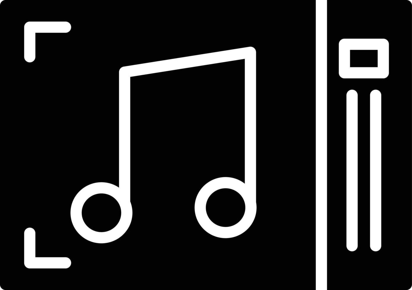 Music Album Glyph Icon vector