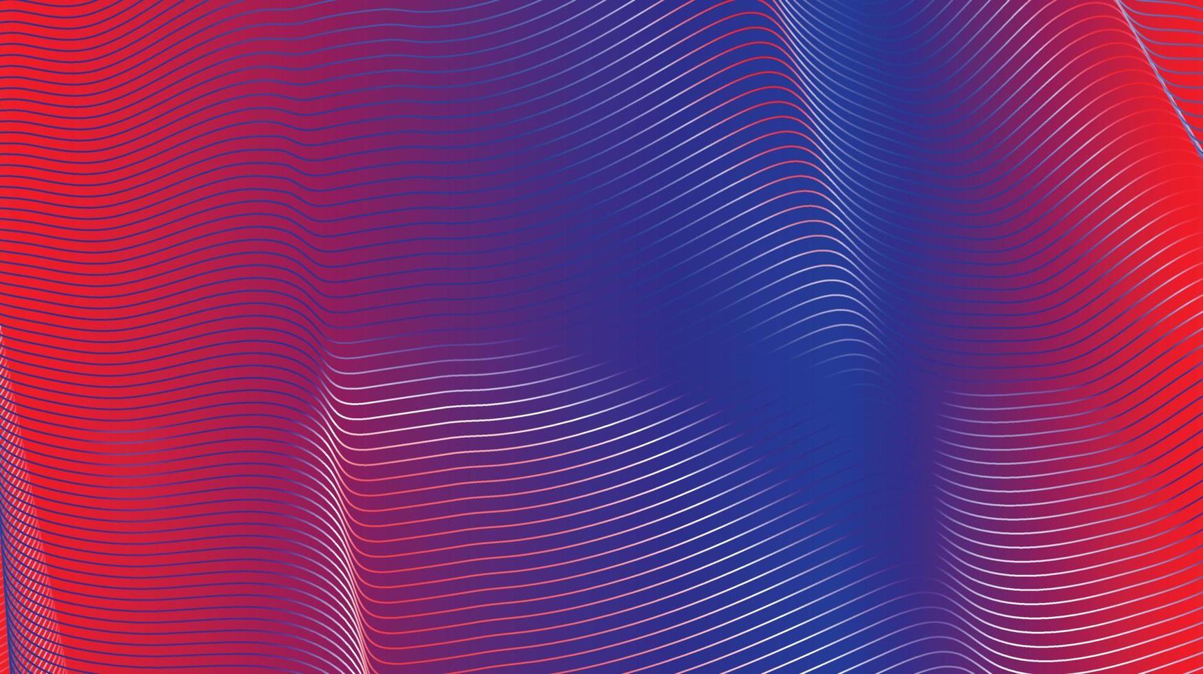 abstract red wave lines on white background vector