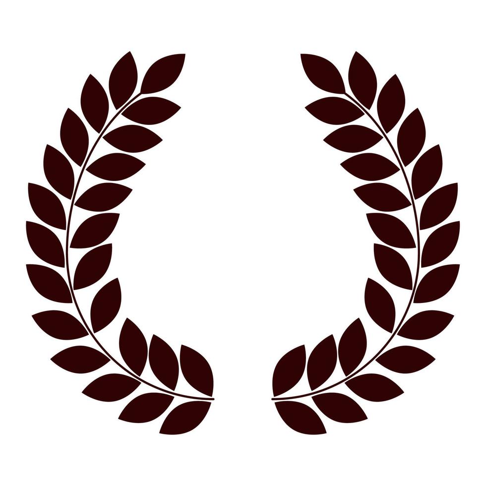wreath leafs crown vector