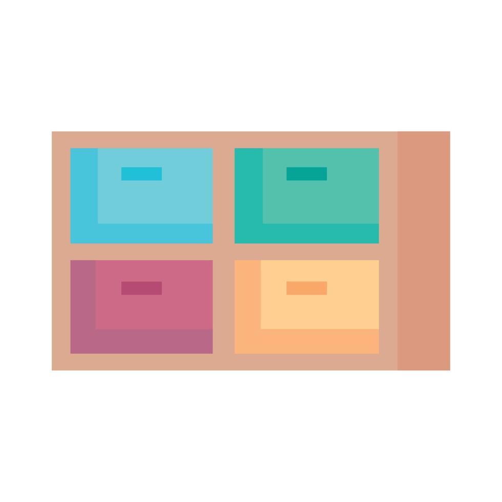 playroom wooden drawer vector