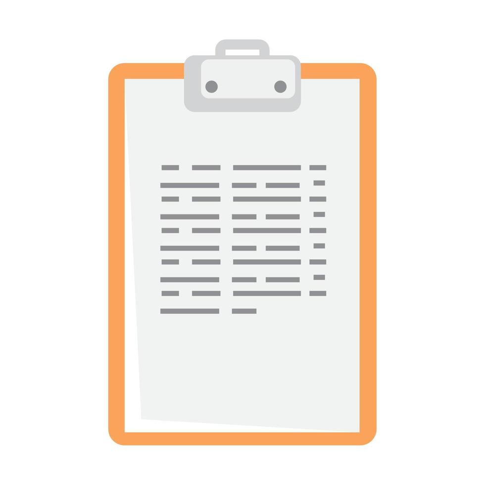 checklist clipboard document vector