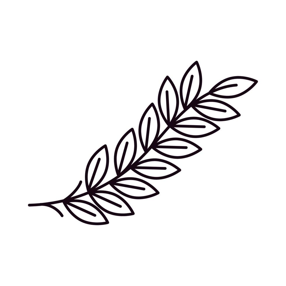 branch with leafs vector