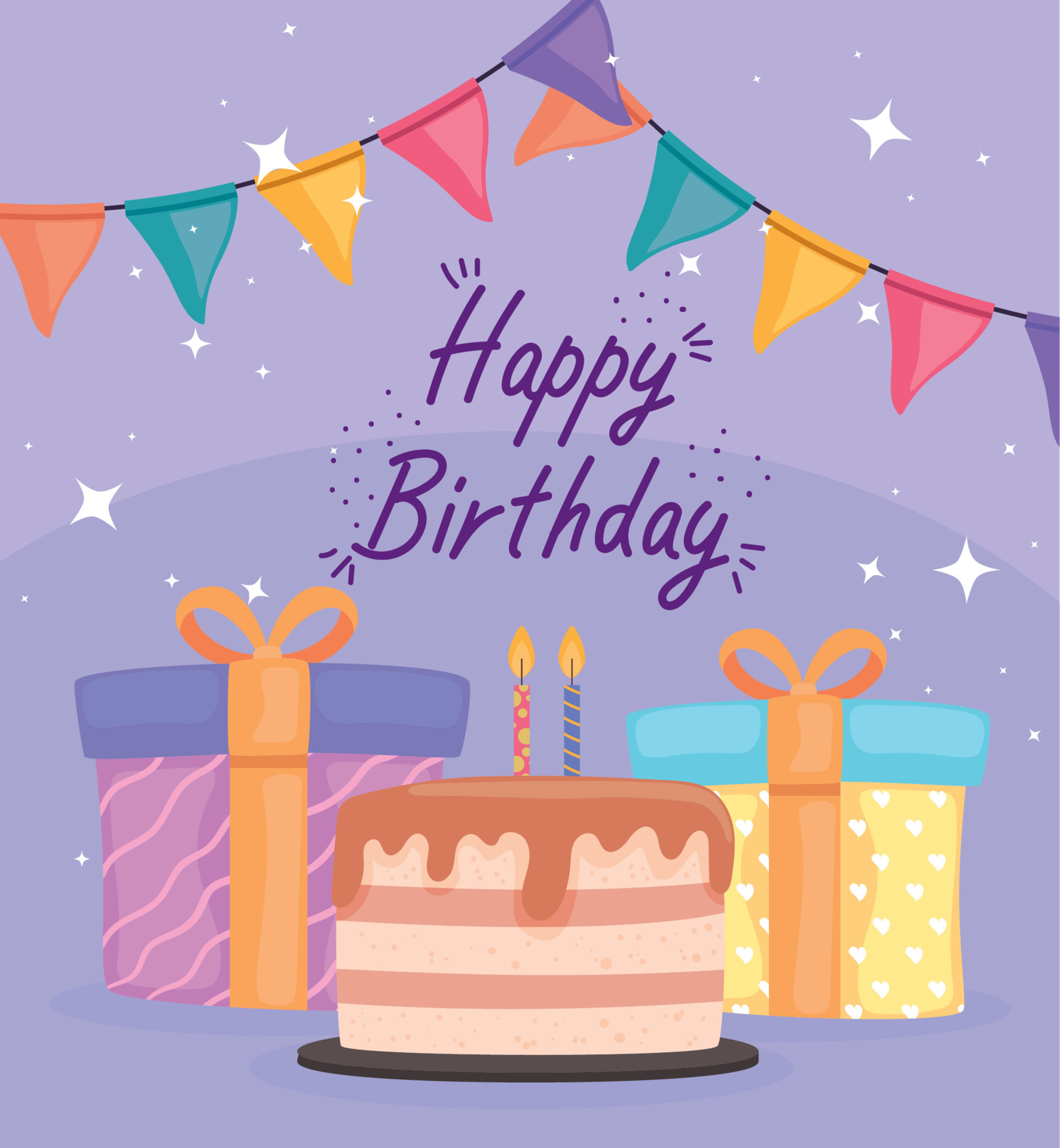 happy birthday lettering poster 11263442 Vector Art at Vecteezy