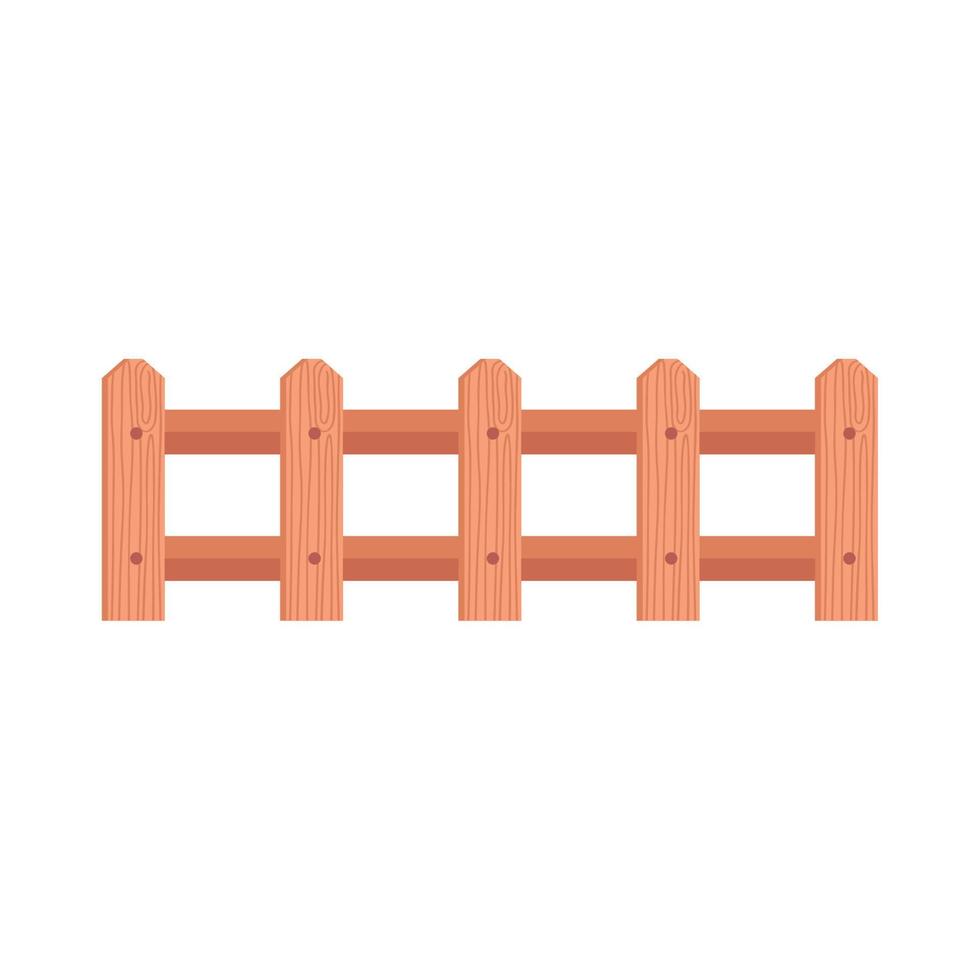 wooden fence farm vector