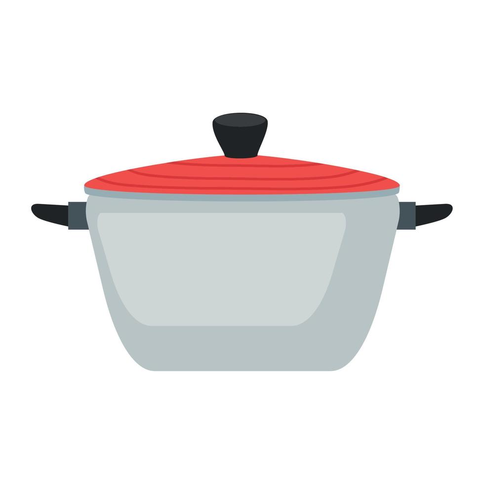 kitchen pot utensil vector