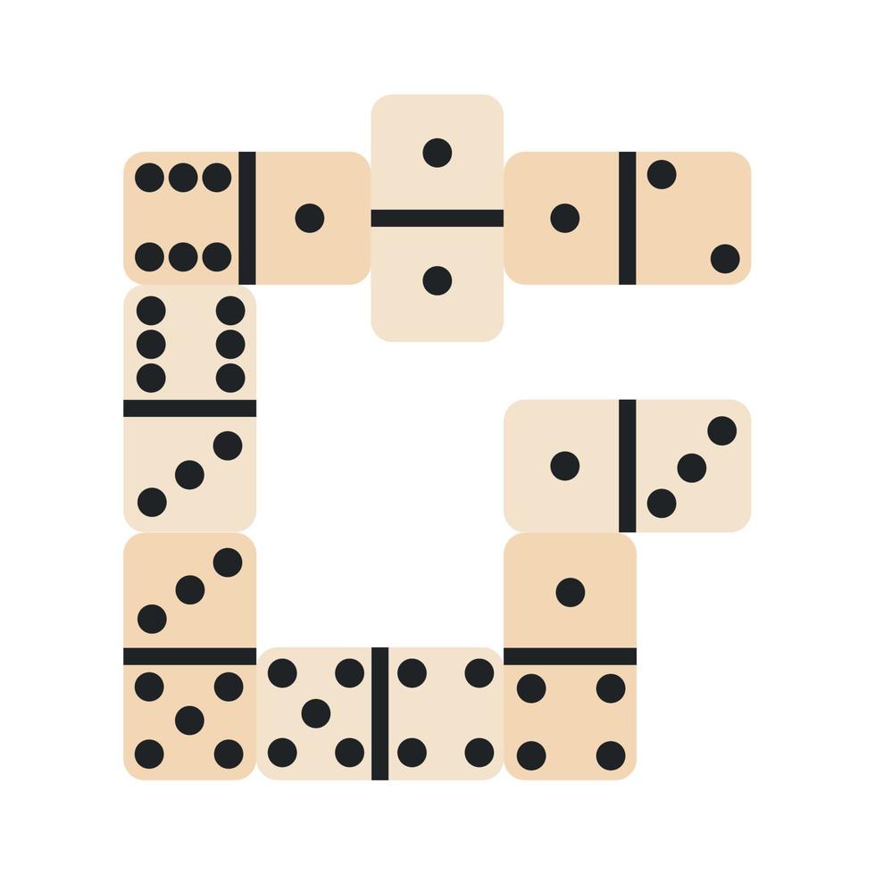 domino game pieces vector