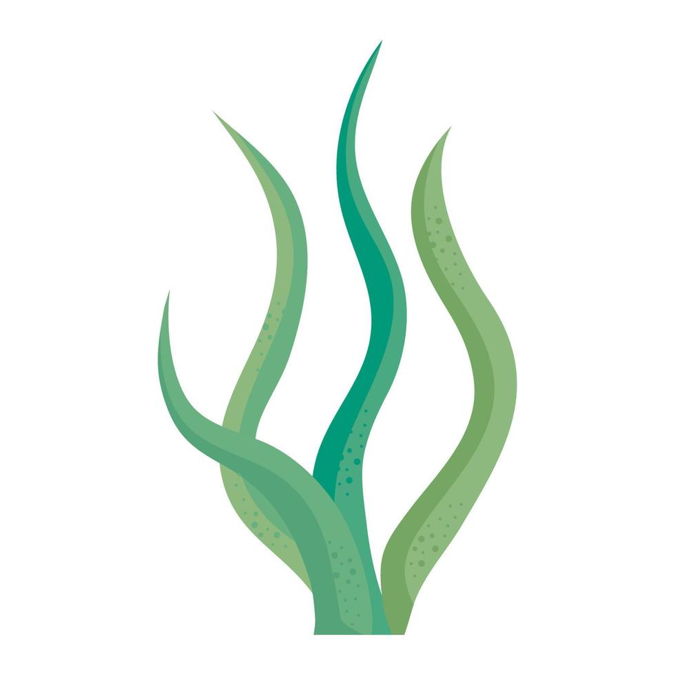 green seaweed nature icon vector