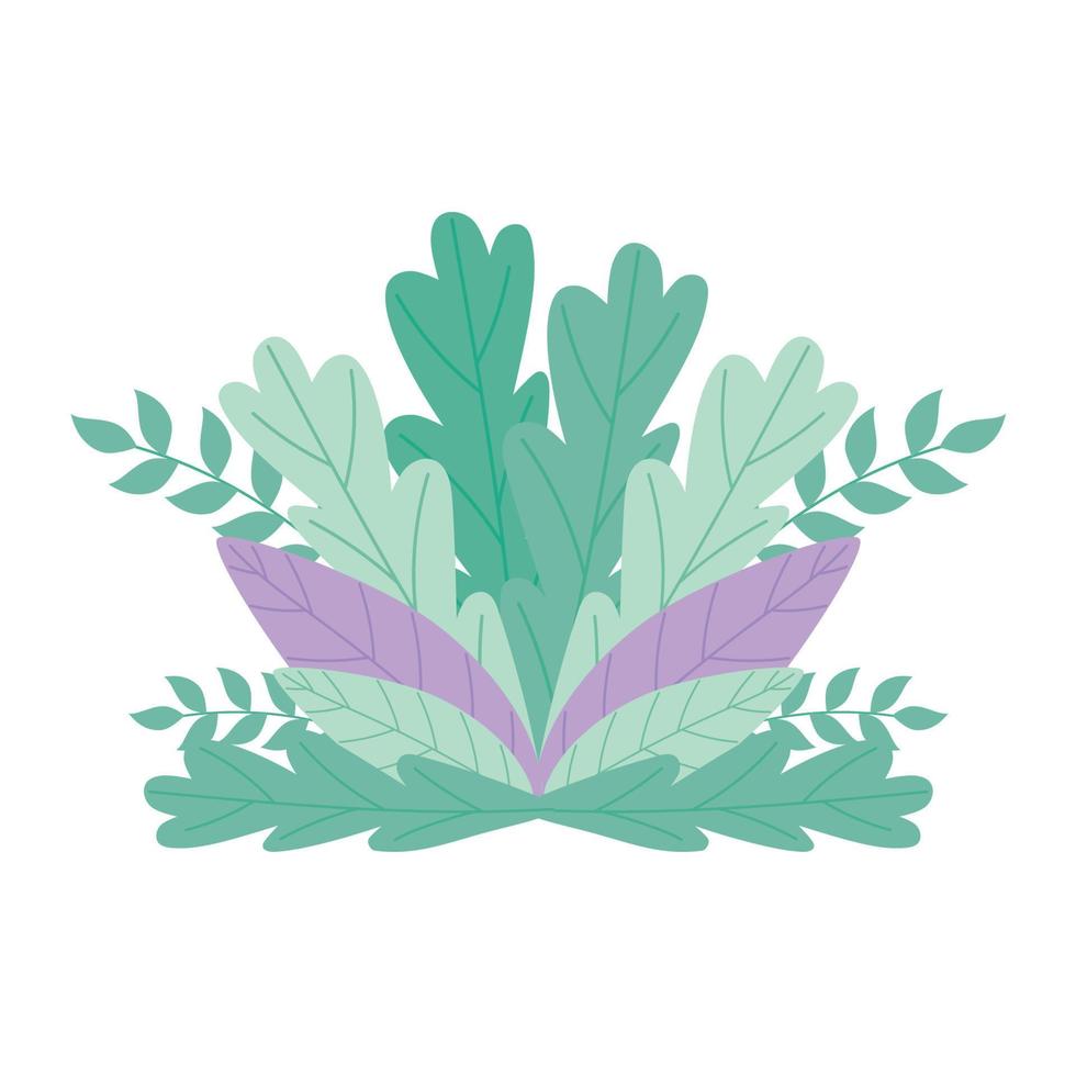 bush with leafs vector