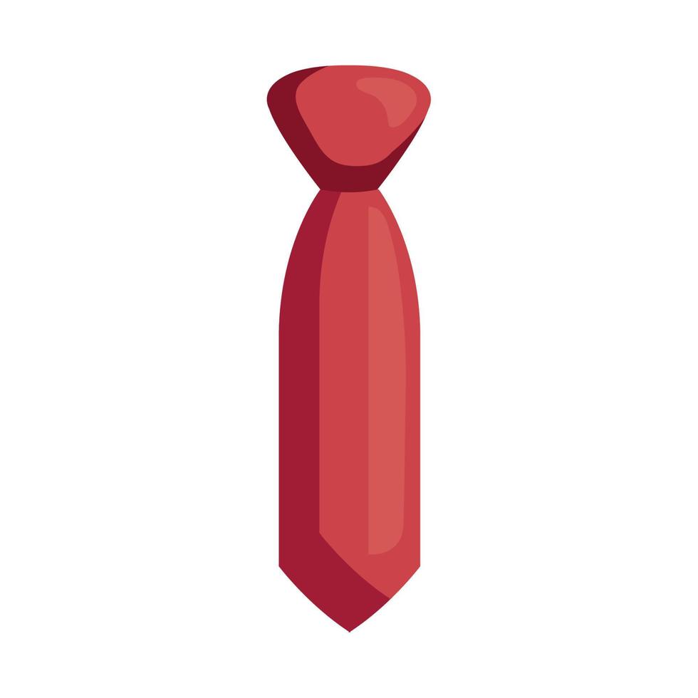 red elegant tie accessory vector