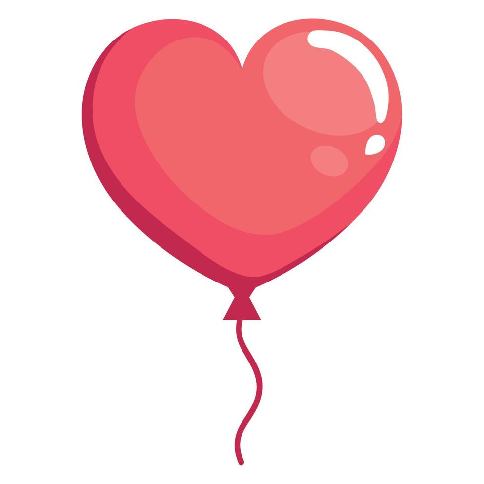 heart balloon helium float vector