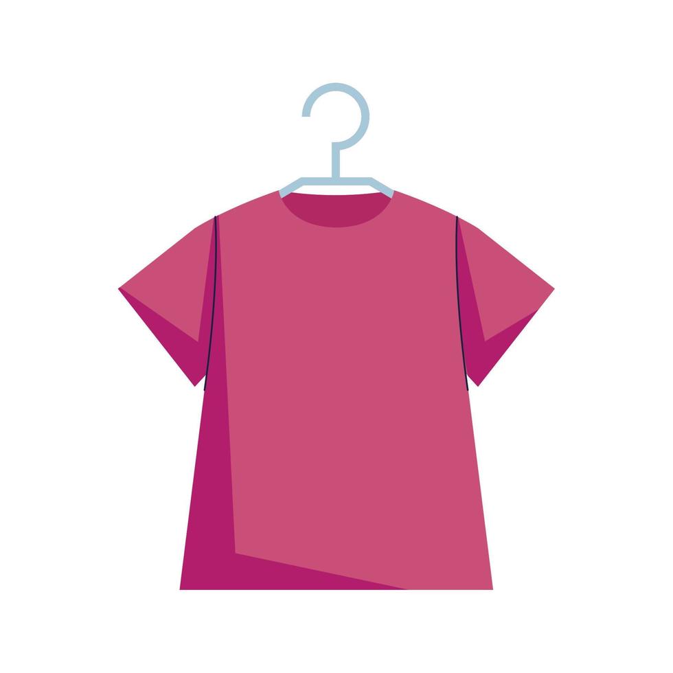 pink shirt in clothespin vector