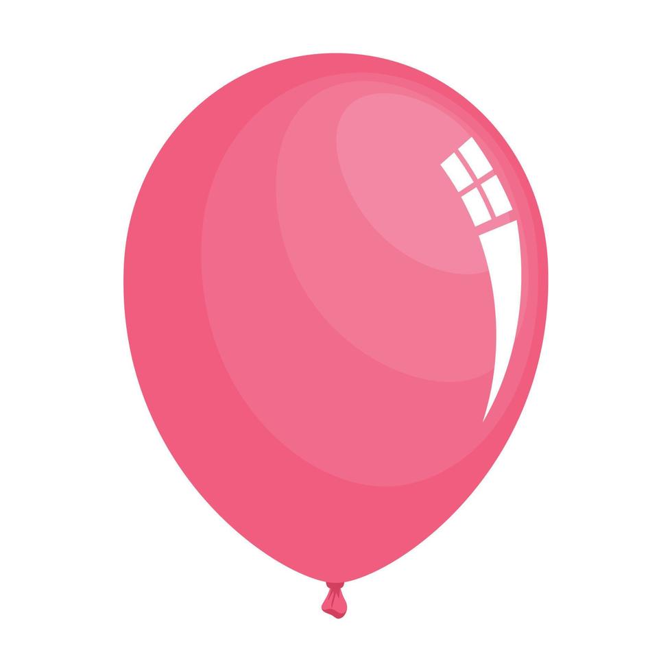 pink balloon helium floating vector