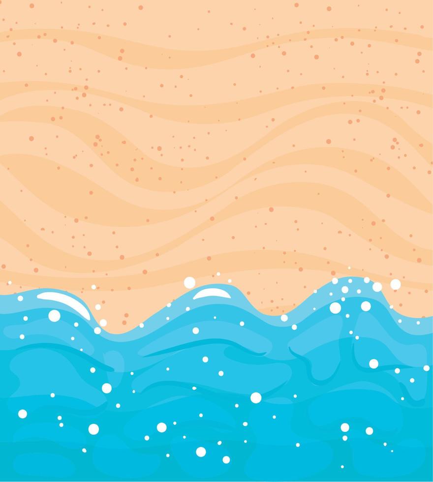 sea beach airview vector