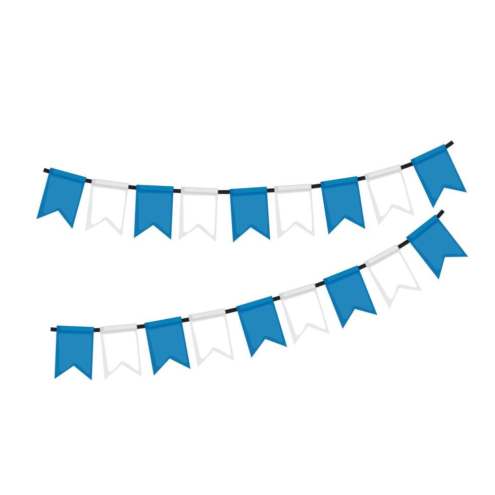 oktober fest garlands hanging vector