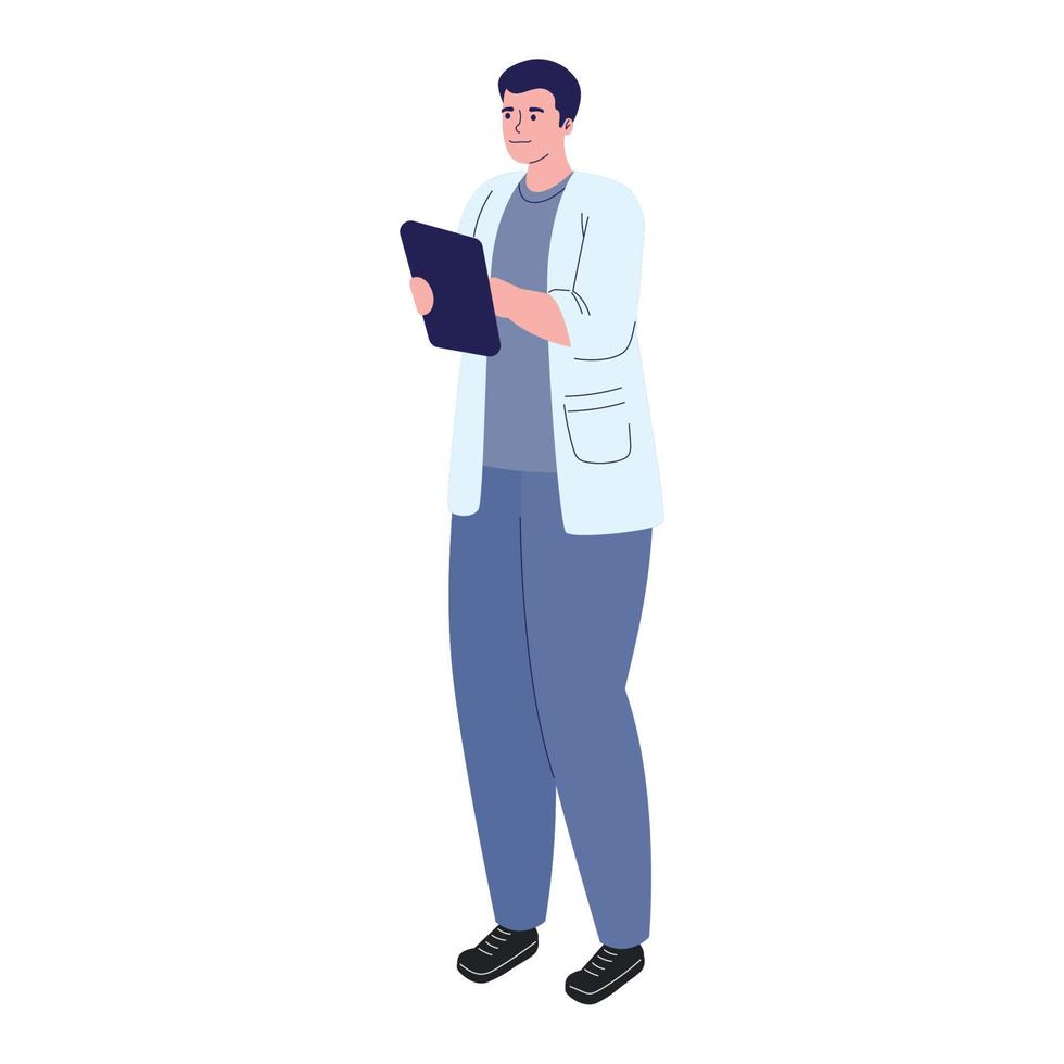 male doctor with order vector