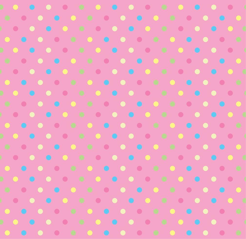 pink dotted pastel pattern vector