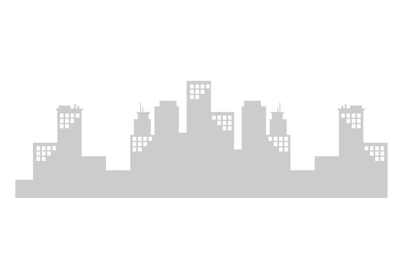 buildings cityscape silhouette vector