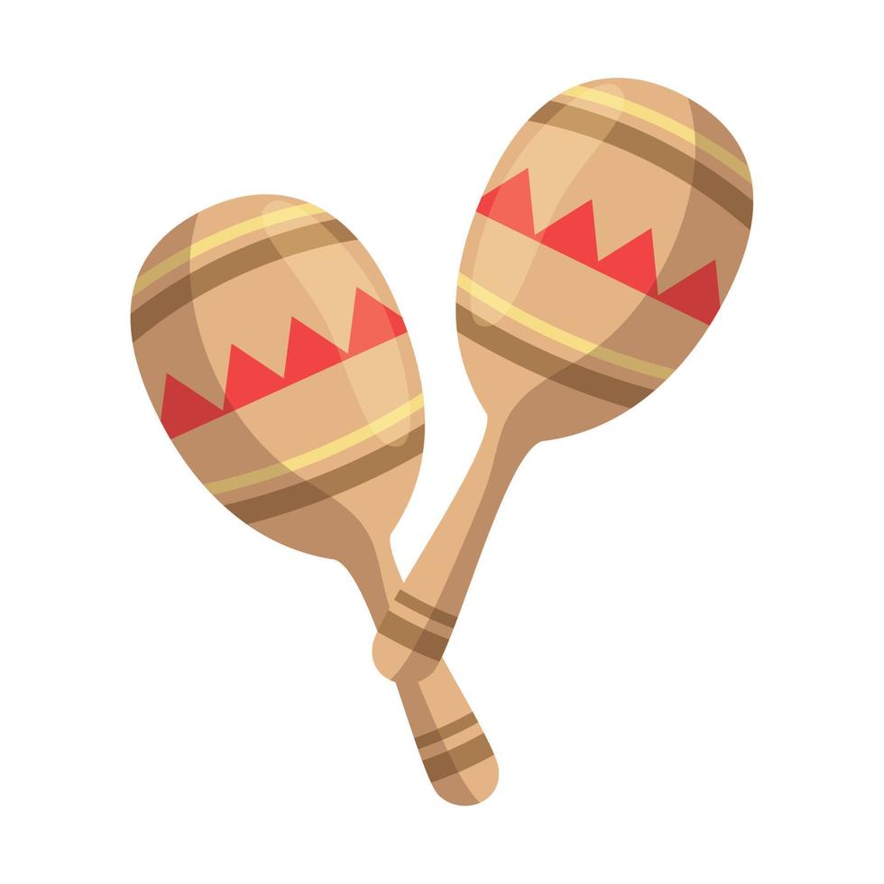 maracas musical instrument vector