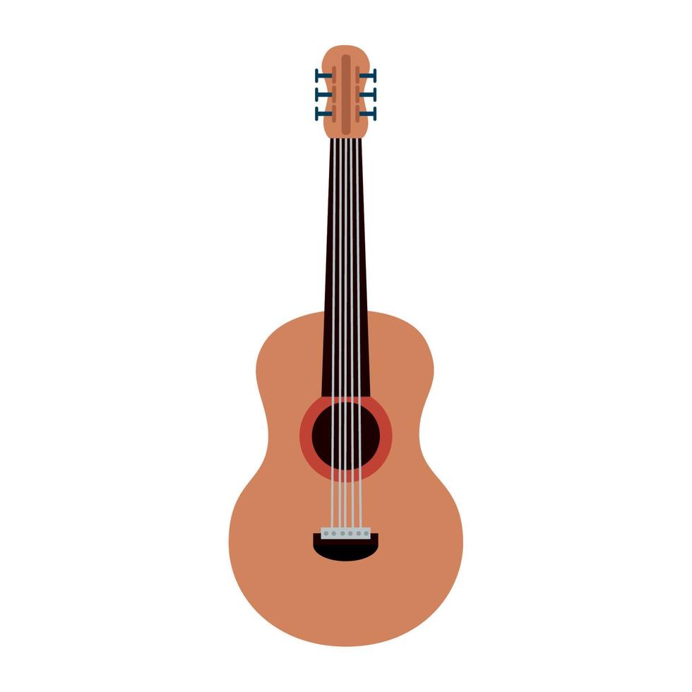 instrumento musical de guitarra vector