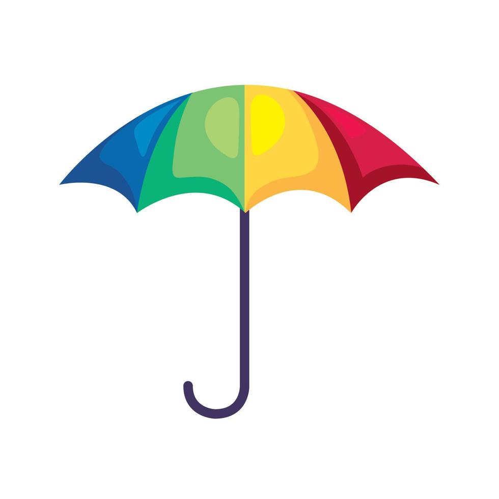 colorful umbrella accessory vector