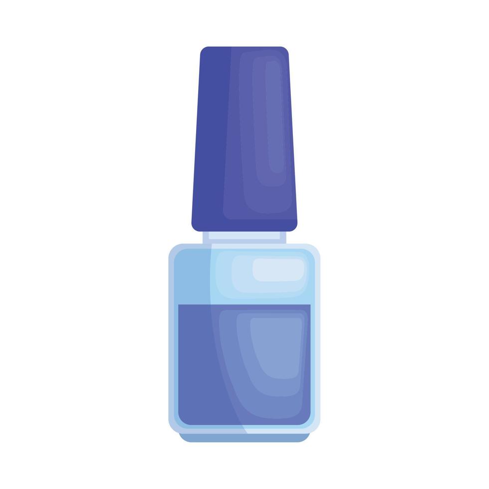 producto de esmalte de uñas azul vector
