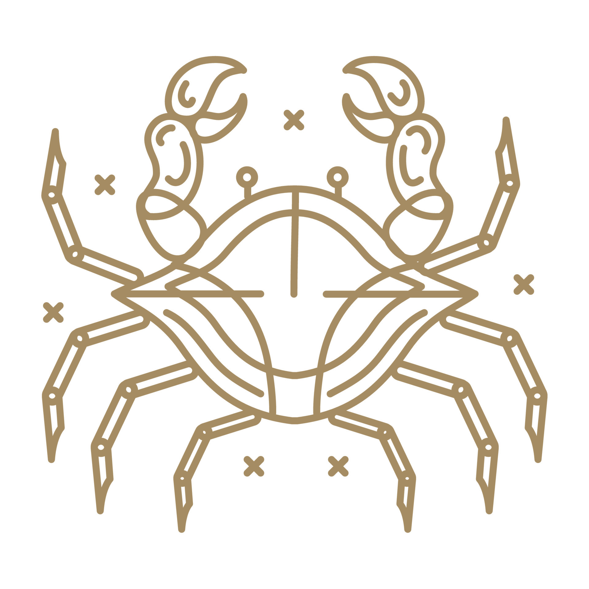 cancer astrology zodiac sign 11264477 Vector Art at Vecteezy