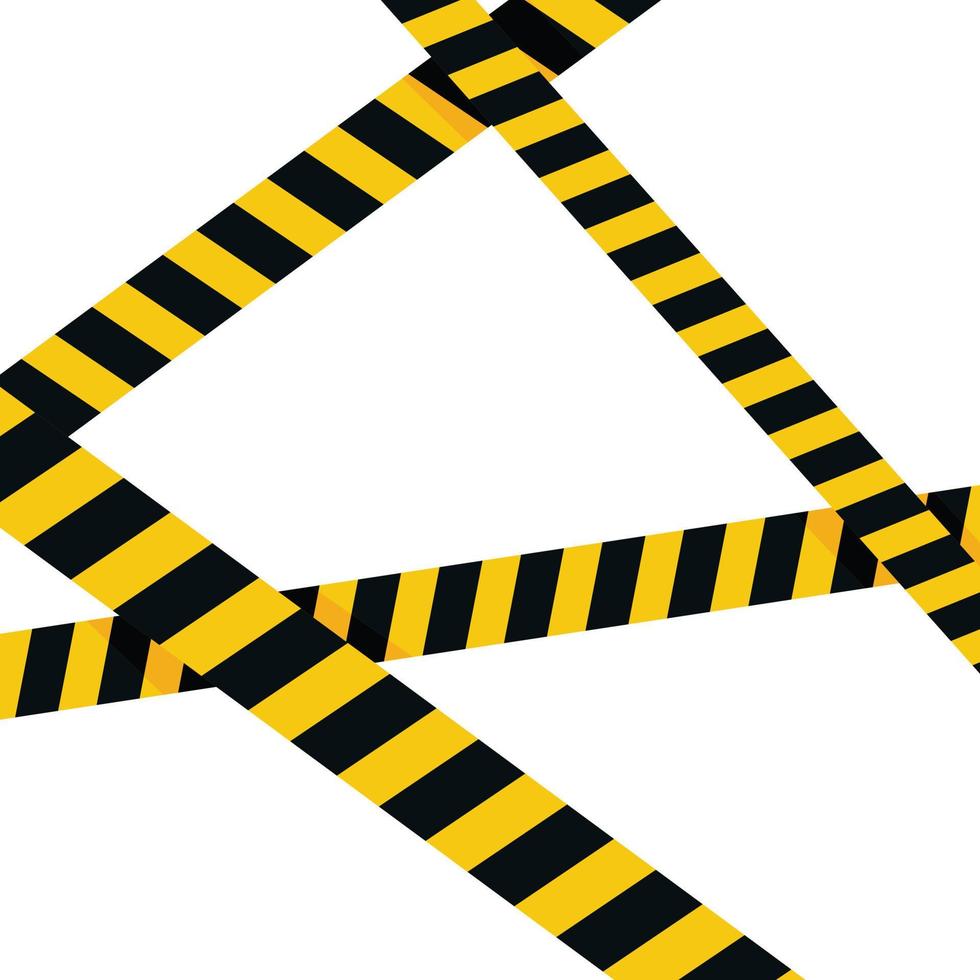 police line vector illustration on white background