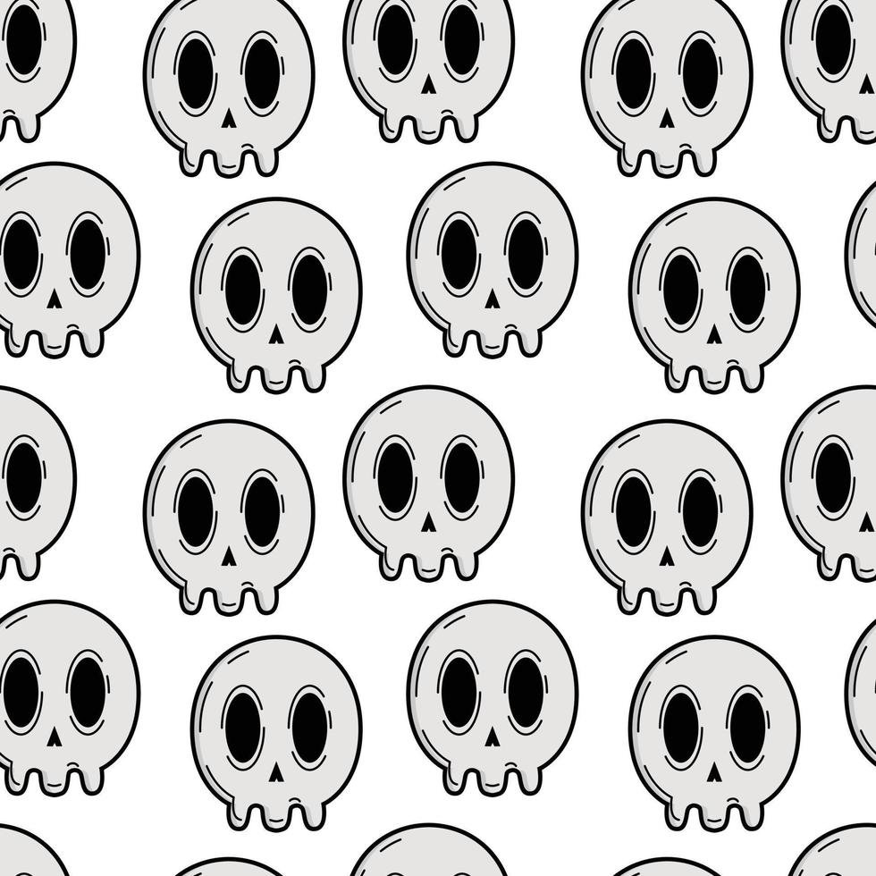 seamless pattern skull vector illustration can be used for anything