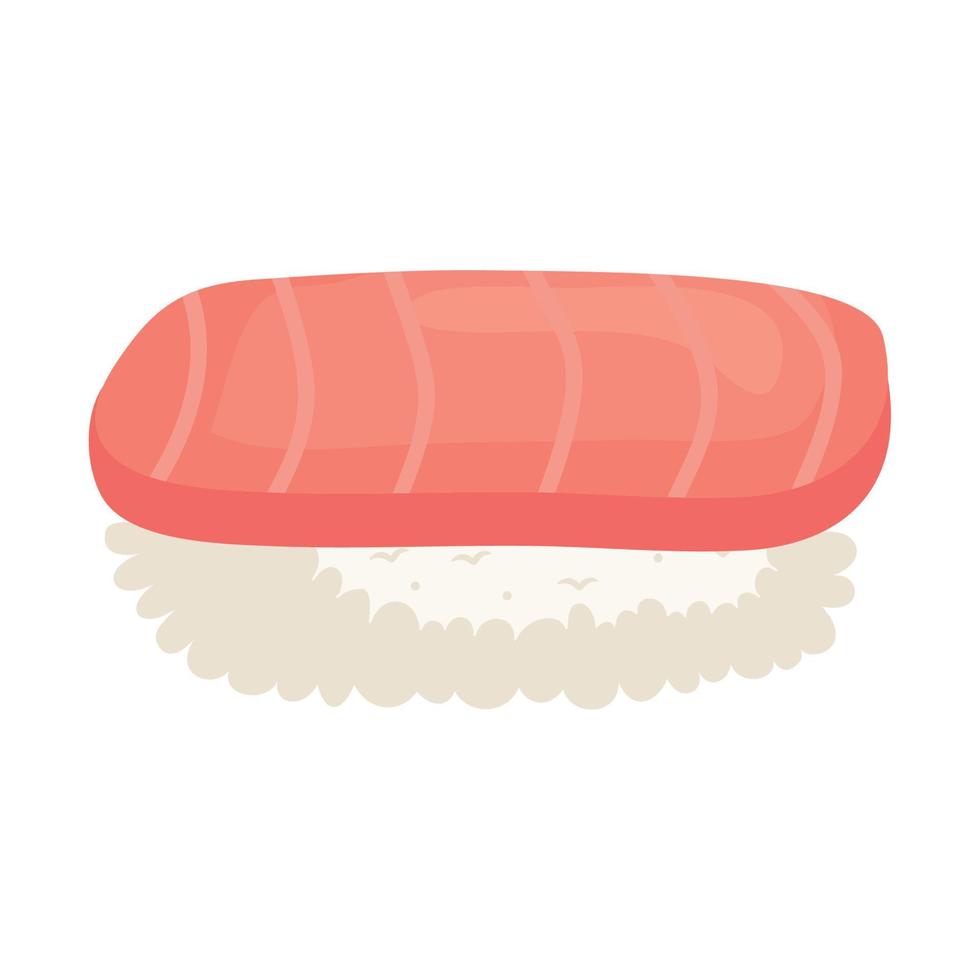 nigiri sushi comida japonesa vector