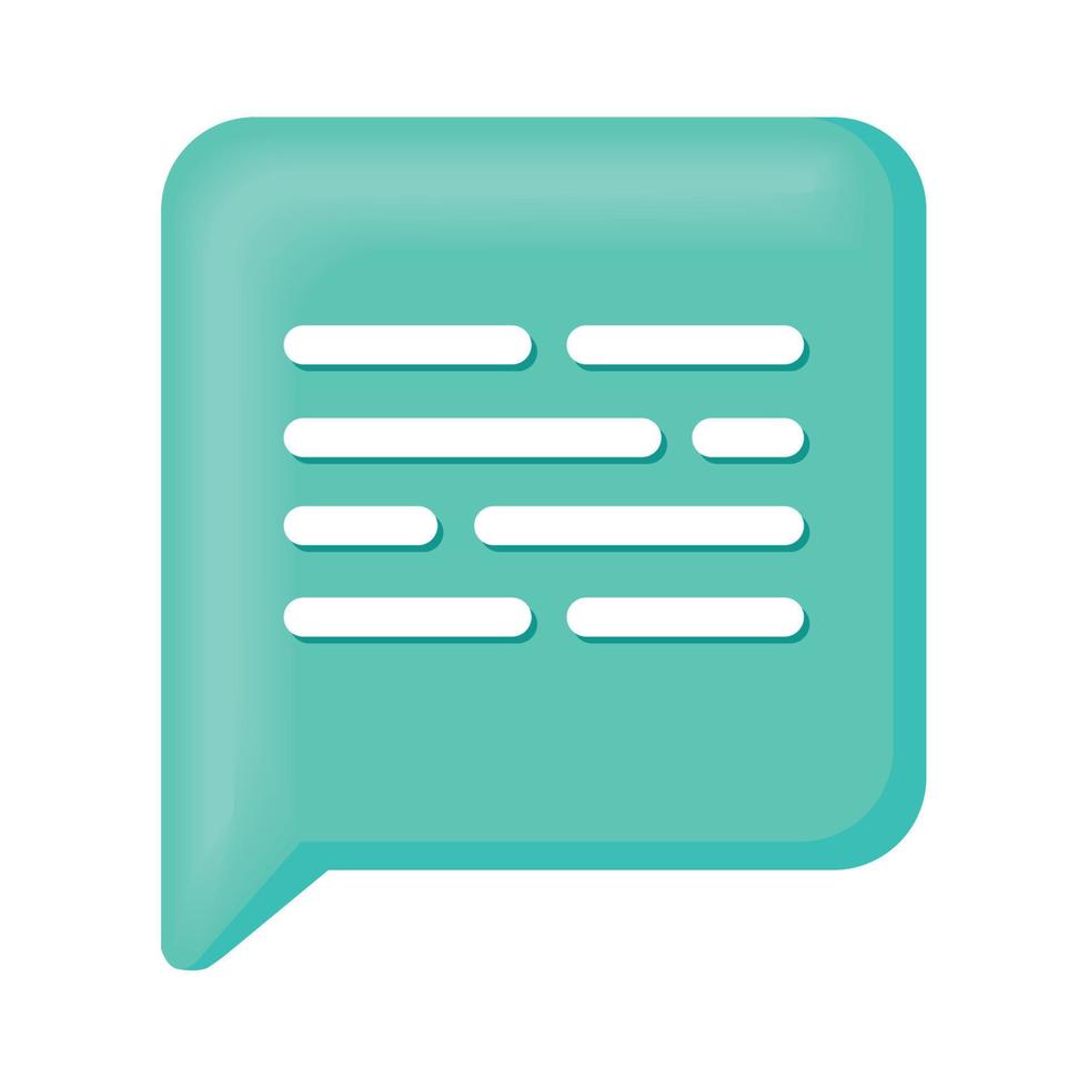 green speech bubble vector