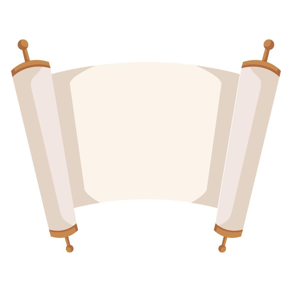 jewish papyrus roll vector