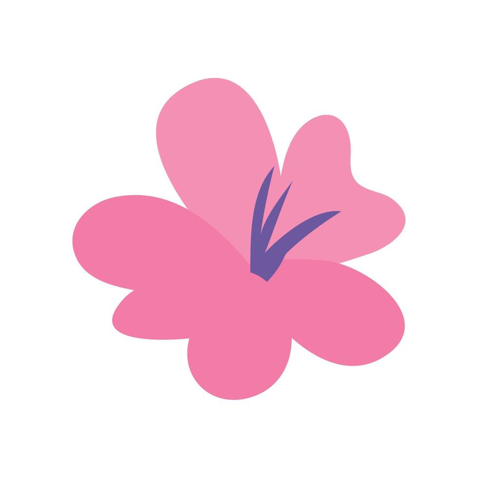 pink flower garden vector