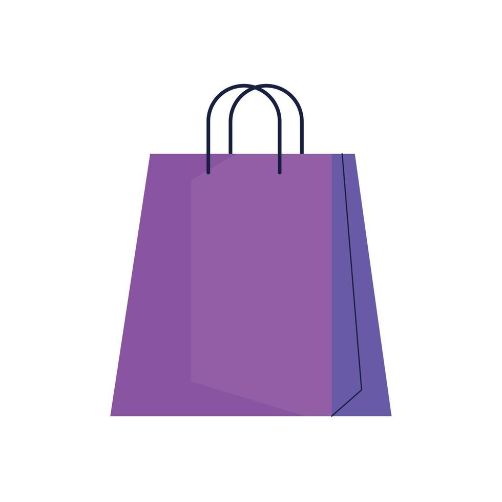 bolsa de compras morada vector