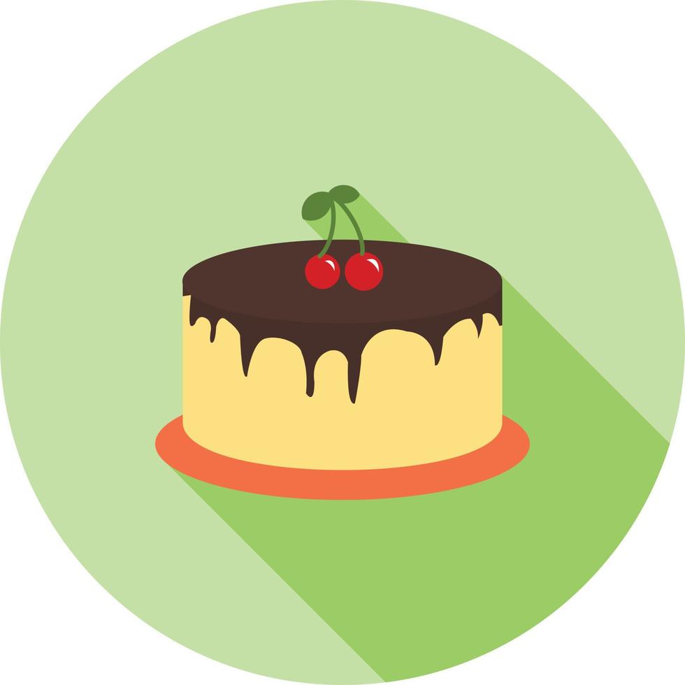 Cake III Flat Long Shadow Icon vector