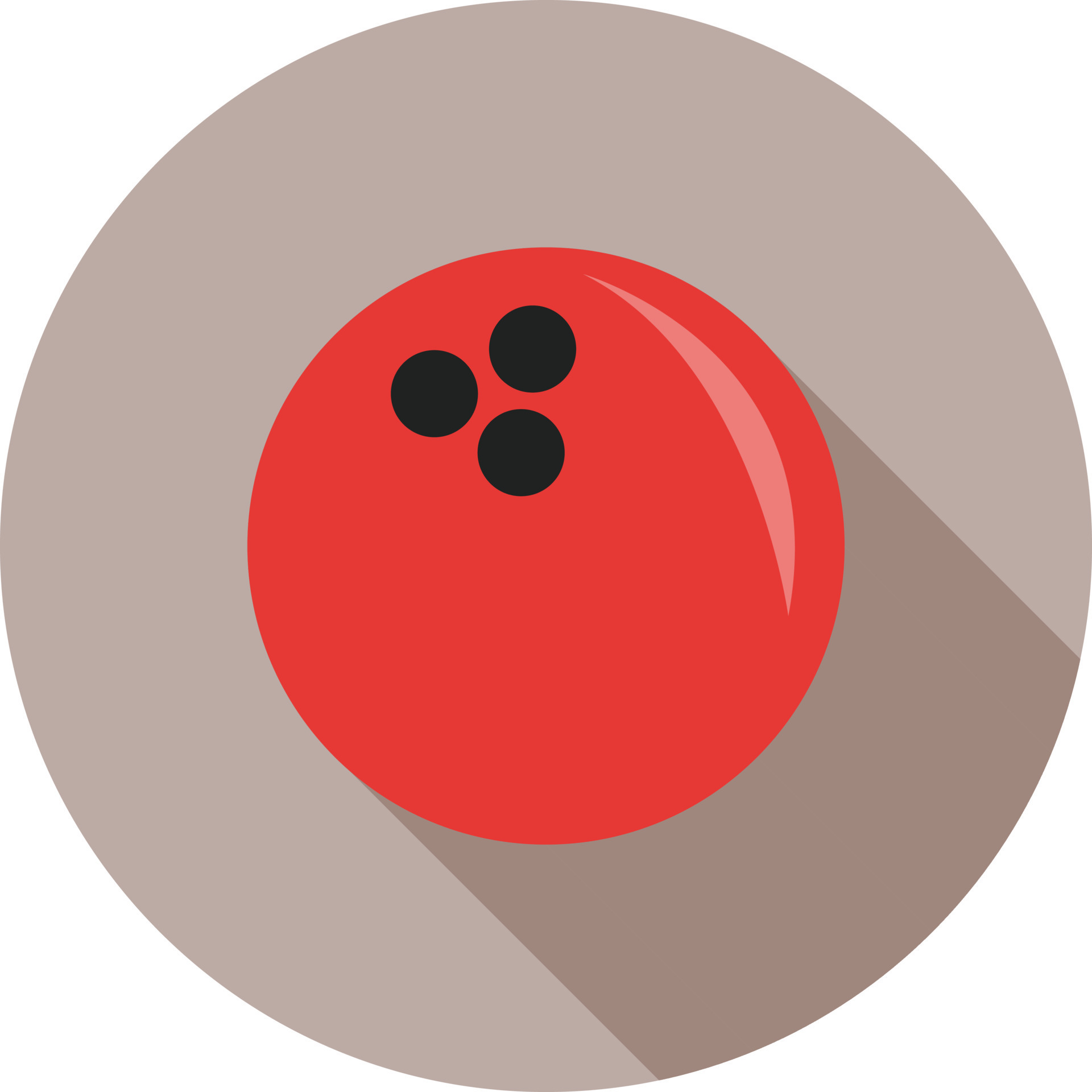 Bowling Ball Flat Long Shadow Icon 11264865 Vector Art at Vecteezy