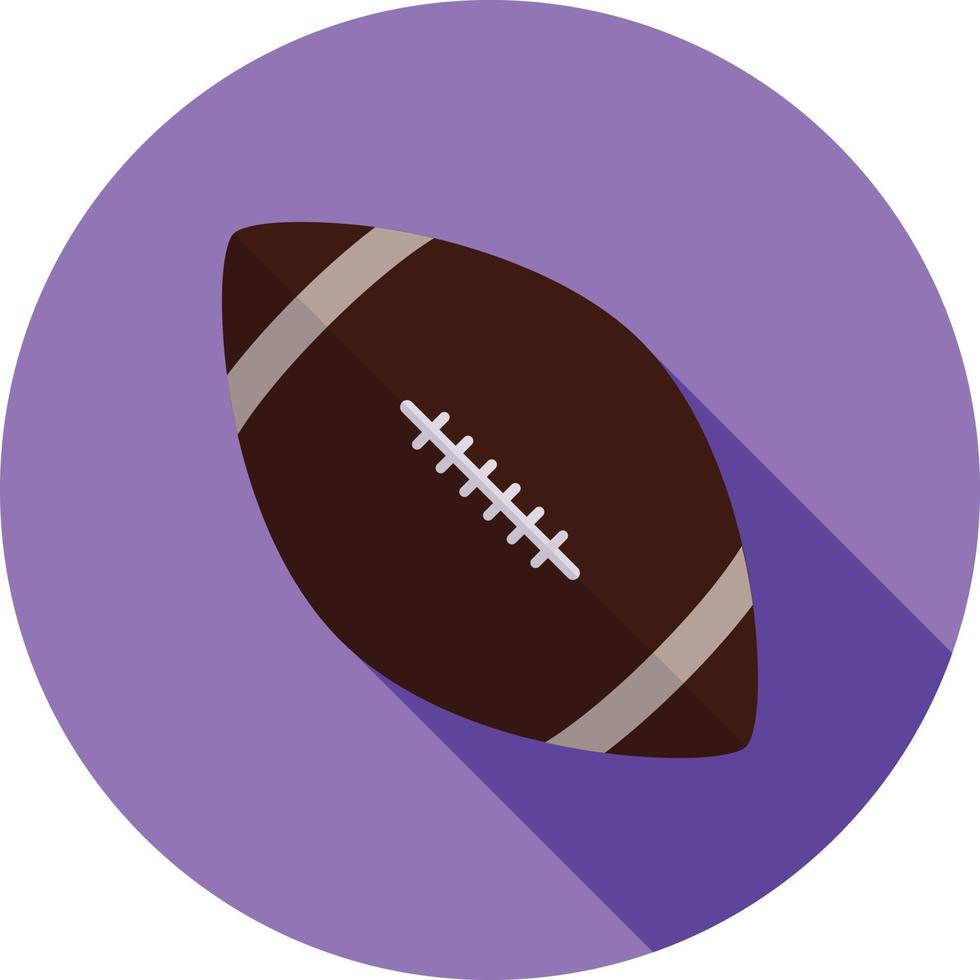 Football II Flat Long Shadow Icon vector