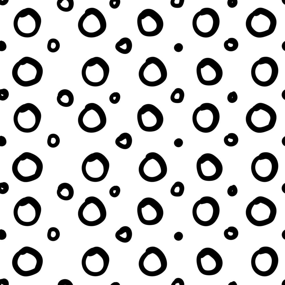 Simple hand drawn geometric pattern. Trendy monochrome rhombus brush marks. vector