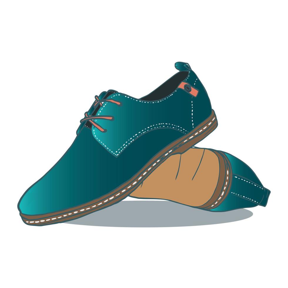 ilustración vectorial de un par de zapatos vector