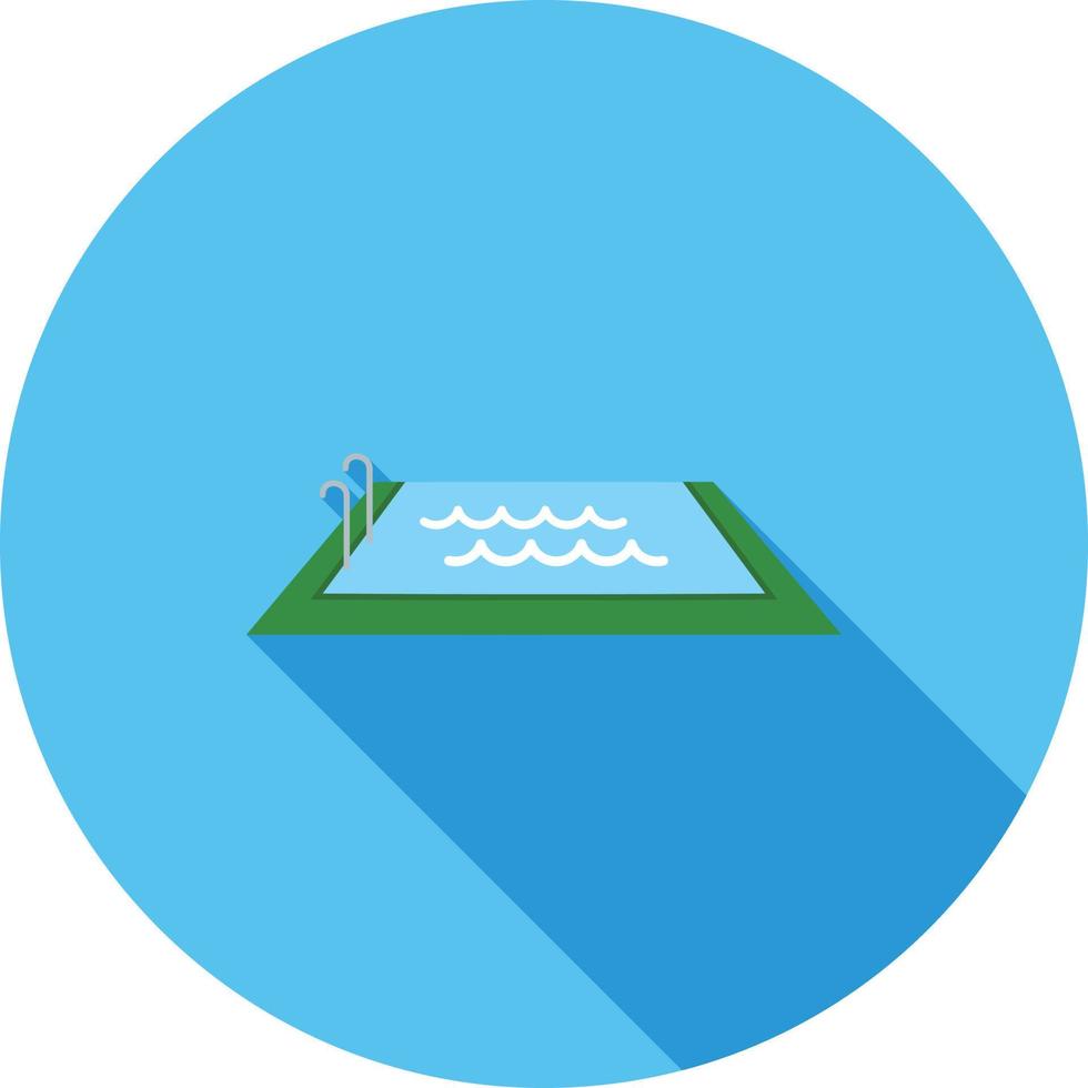 Swimming Flat Long Shadow Icon vector